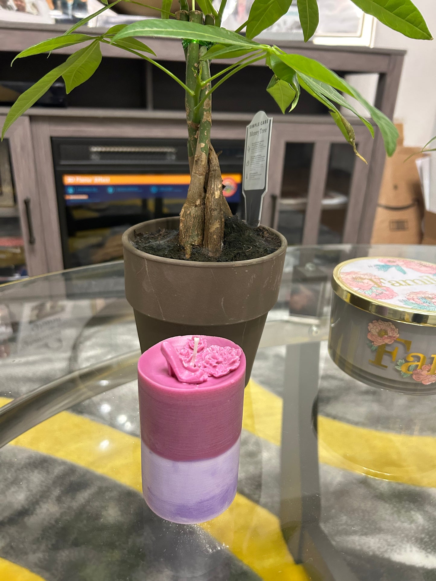 Scented pillar candle